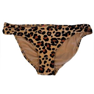 Xhilaration leopard print bikini bottom XL NWT